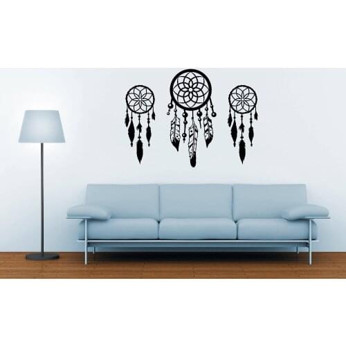 Dream Catcher Wall Decal Special Design Interior Wall Stickers Vinyl Livingroom Dream Catcher Pattern Home Decal Art MuralSYY916
