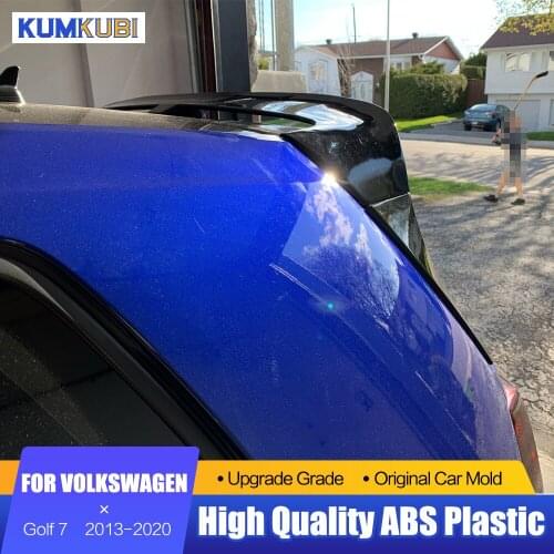 Fit For Volkswagen Golf 7 Spoiler 2013 to 2020 Gloss Black ABS Plastic Exterior Rear Wing Spoiler For Volkswagen Golf 7 Spoile