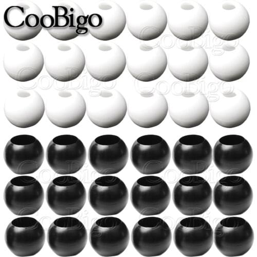 Pony Plastic Bead Cord Ends Lock Stopper Clamp Clip Elastic Rope Bungee Ball Bracelet Bag Make Sewing DIY Parts Hair Braid 10pcs