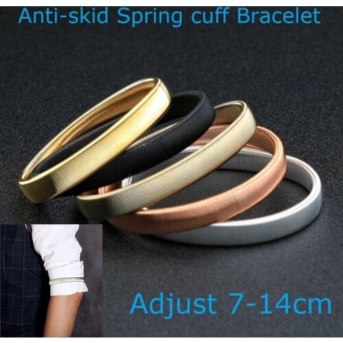 Anti-skid Bartender Bracelet Extension 14cm Spring Cuff Bracelet Designer Jewelry Spring Bracelet Elegent Alloy Bracelet
