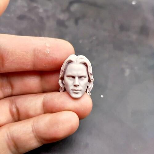 Blank 1/12 Scale Gambit Remy LeBeau Head Sculpt Unpainted Fit 6" ML Figure