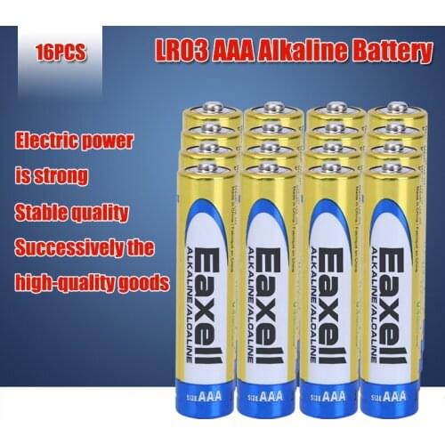16pc 1.5V AAA Alkaline Battery LR03 Original maxell For Electric toothbrush Toy Flashlight Mouse clock Dry Primary Battery