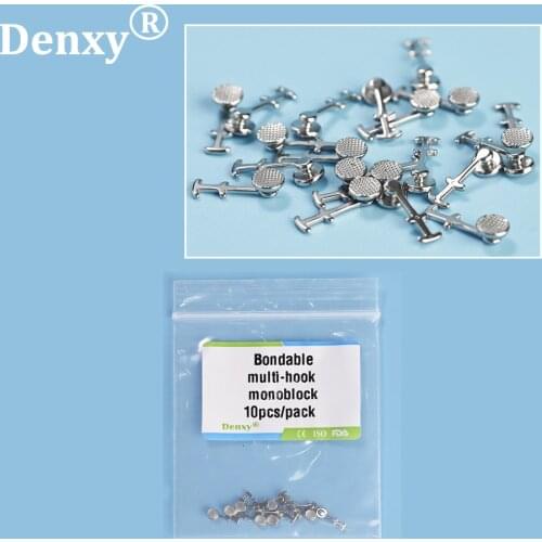 Denxy Dental Lingual button with arm High Quality 20pcs Orthodontic buttons Orthodontic bracket Dentist Material