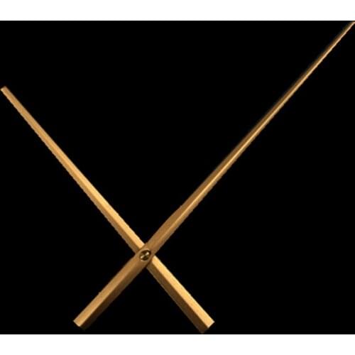 2 sets Large long metal pointer Wall clock hands Black Silver Gold clock hands needles Home DIY Clock Replacement Accessories