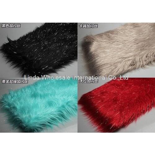 Faux fur fabric,with bright silk pile 7cm Plush cloth,Pillow Photo sofa cushion material,160cm*50cm/pcs