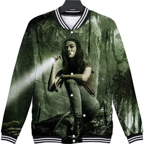 Swamp monster 3D Hoodie Baseball Jacket Men Women Streetwear Hip Hop Funny Baseball Uniform Sweatshirt