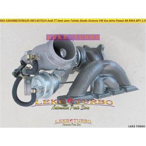 Turbo K03 53039880105 53039700105 06F145701H For Audi TT Leon Toledo VW Eos Jetta Passat B6 For Skoda Octavia BWA BPY 2.0L TFSI