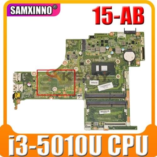 High quality For HP 15-AB 15T-AB Laptop Motherboard With SR23Z i3-5010u 809040-001 809040-501 DAX12AMB6D0 100% Tested Fast Ship