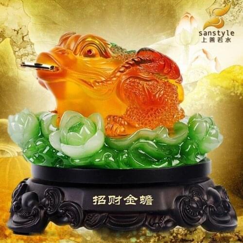 Toad Zhaocai ornaments Home Furnishing decor decoration business gifts three gold toad cicada QY532
