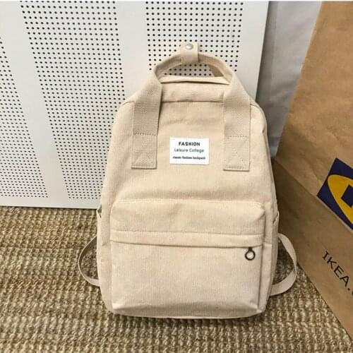 New Fashion Anti-theft Ladies Backpacks Small Label Velvet Portable School Bag Outdoor Travel Bags Large Capacity Women Backpack