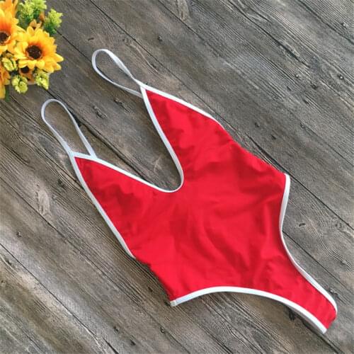2019 Sexy Women Monokini One Piece Swimsuit Push Up Padded Swimwear Bathing Suit Beachwear Swimming Costume