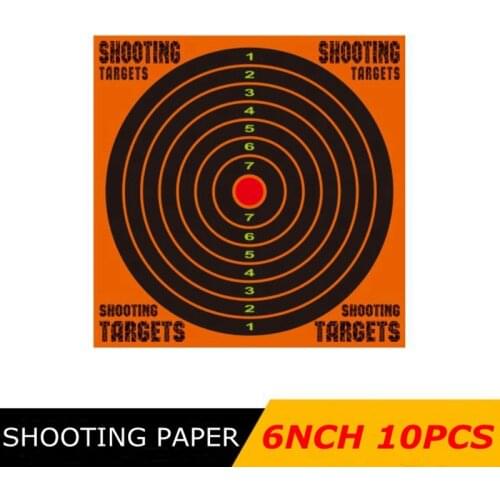10pcs 6inch Shooting Target Paper Target Spots for Paintball Hunting