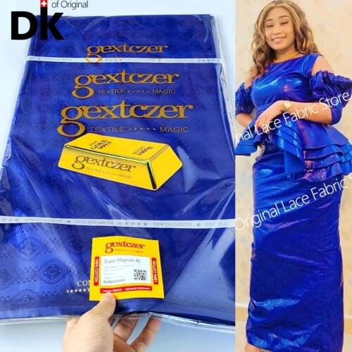 100% Germany Cotton Original Bazin Riche Gextczer High Quality Fabric Guinea Brocade Feitex Jacquard Shadda Nice Parfum Sewing