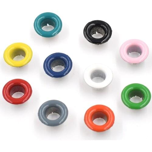 100 pieces/lot).eyelets. Clothing & Accessories. buttonhole. Button. rivet. Snaps.Color paint . Metal holes. Bags decorative