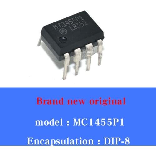 30/PCS Lot Brand new original MC1455P1 straight plug DIP-8 MC1455P1 timer timer chip