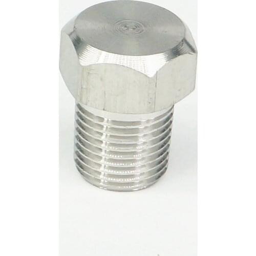 1/8" BSPT male End Cap 304 stainless steel Pipe Countersunk Plug hex head socket Pipe fittings