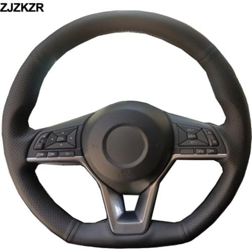 Car Auto Steering-Wheel Cover For Nissan X-Trail 2017-2019 Qashqai 2018 Rogue Leaf Kicks 2018 Micra 2016-2019 March Altima 2019