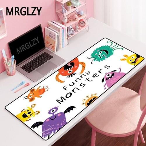 MRGLZY Funny Cartoons Large Gamer Cute Monster 40X90CM Mouse Pad XXL MousePads Carpet Laptop Gaming Accessories DeskMat for Csgo