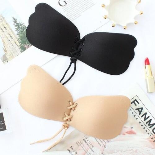 Seamless Wireless Adhesive Stick Bra Strapless Push Up Bras Women Sexy Backless Lingerie Invisible Silicone Bralette
