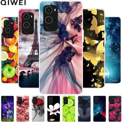For Oneplus 9 Pro Case 6.7'' Flowers Silicone Soft Phone Cases For One plus 9 Pro 9Pro Clear TPU Cover For Oneplus9 Shells Funda