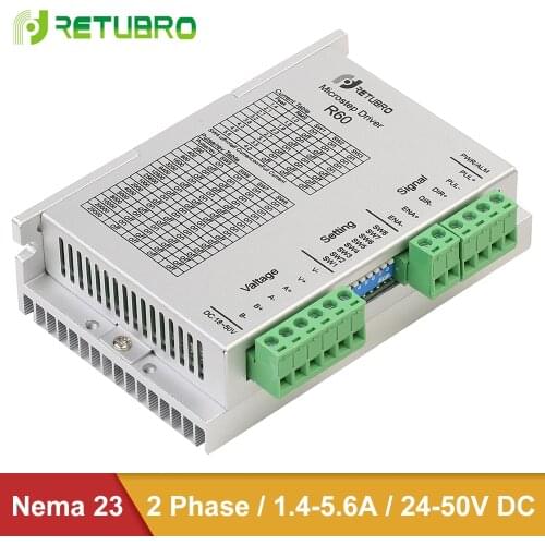 Nema 23 Stepper Motor Driver R60 DC Supply 24-50V 5.6A with Nice after-service for CNC Machine
