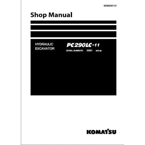 Komatsu Hydraulic Excavator All Shop Manual 2017
