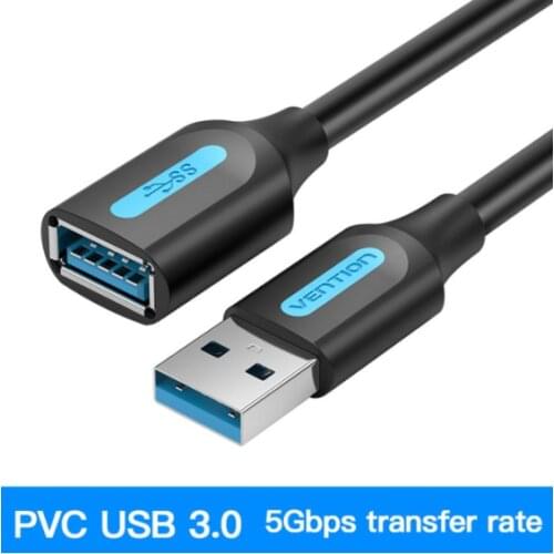 Vention USB Extension Cable 3.0 Male to Female USB Cable Extender Data Cord for Laptop PC Smart TV PS4 Xbox One SSD USB to USB
