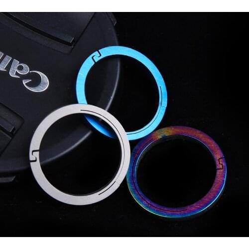 Titanium alloy key ring