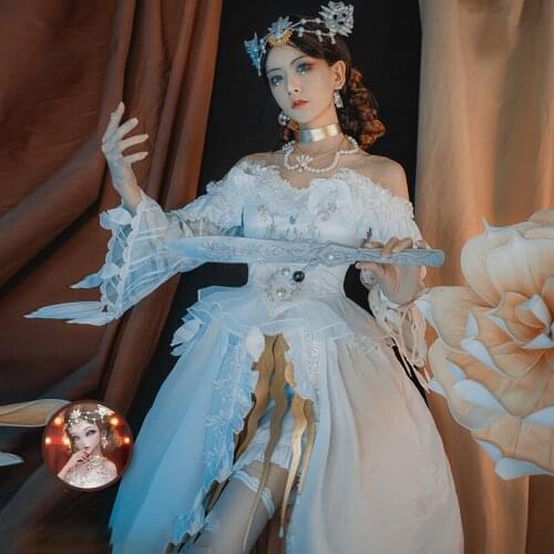 Game Identity V 2nd Anniversary Madame Deficit Marie Cosplay Costume Bella Donna Skin Dress Deluxe Uniform Halloween Party Suit