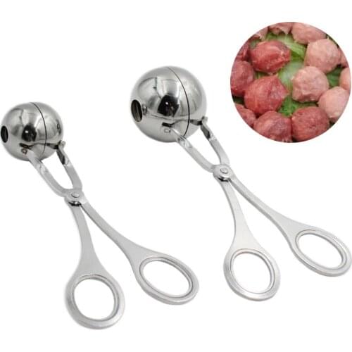 Kitchen Meatball Maker Stainless Steel Stuffed Meatball Clip DIY Fish Meat Rice Ball Maker Mold