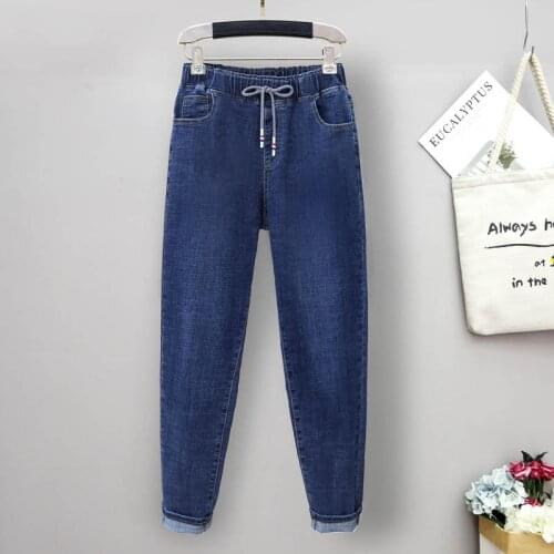 M-5XL High Waist Jeans For Women Vintage Plus Size Jeans Femme Harem Pants Loose Boyfriend Denim Jeans Streetwear Trousers Women