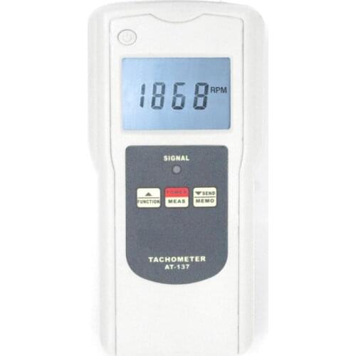 Digital Display Multifunction Tachometer AT-137P Laser tach detecting distance 50 to 600mm ease of use