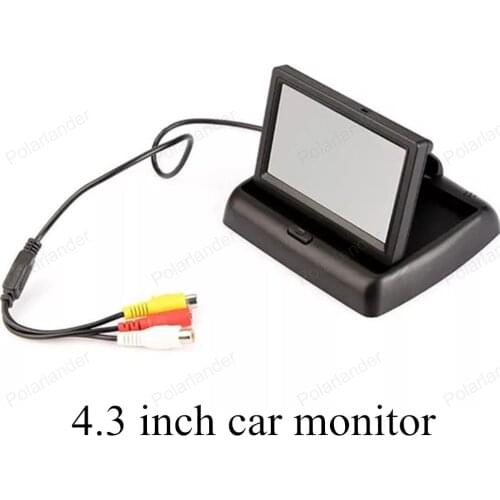 New 4.3 inch TFT Color digital HD video LCD rearview car monitors for parking reverse backup camera vehicle driving accessories