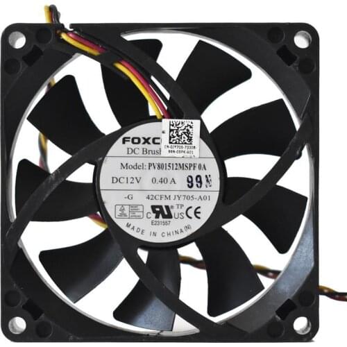 New original PV801512MSPF0A 12V 0.40A 8015 8cm large air volume 200S 220S 530S 531S chassis fan chassis cooling fan
