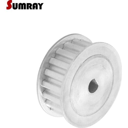 SUMRAY XL 24T D type Timing Belt Pulley 6*5/8*7/10*9mm bore 11mm width D type Synchronous Pulley Wheel for Laser Machine