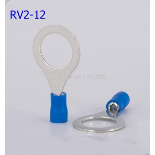 RV2-12 round O-type pre-insulated terminals Cold-pressing terminals RV2-12 nose ear 12MM screws