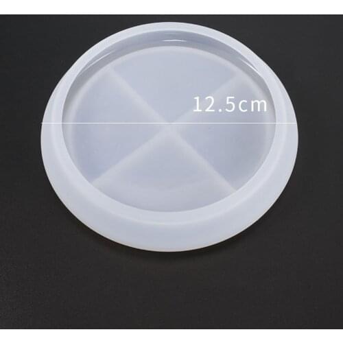 Silicone Round Tray Mold Coasters Epoxy Resin Casting Mould Kit Art Supplies for Resin Home Office Decor Ideal Gift