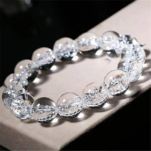 Top Natural Himalaya Rock Crystal Bracelet For Women Men Gift Energy Round Beads Jewelry AAAAA 8mm 10mm 12mm 14mm 16mm 18mm 20mm