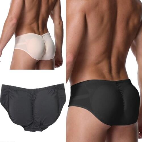 S-6XL Men Padded Underwear Butt Lifter Underwear Seamless Pouch Panties Sexy Enhancer Hips Butt Lift Fake Ass Body Shaper Briefs