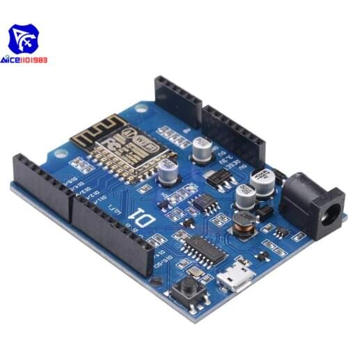 Diymore WeMos D1 WiFi UNO R3 Development Board Based ESP8266 ESP-12E ESP-12 Wireless WIFI Module for Arduino IDE