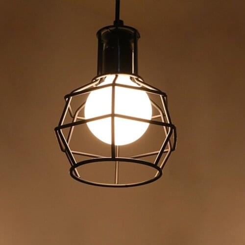 Loft Vintage Indoor metal cage pendant lamps Loft Northern Europe american retro pendant lights for living room bar dinning room