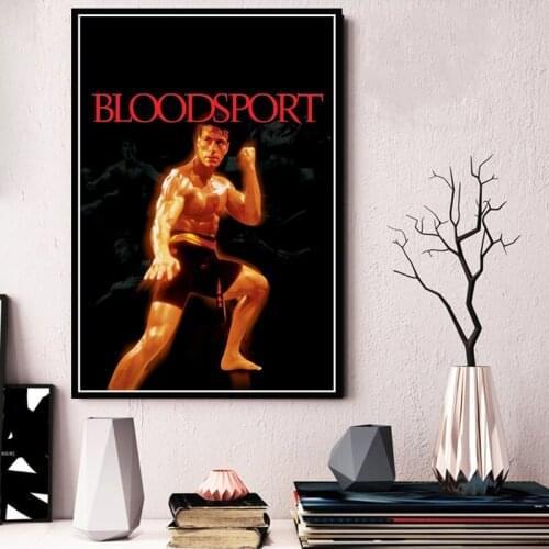 Bloodsport 1988 Vintage Movie Jean-Claude Kungfu Film Poster And Prints Painting Art Wall Pictures For Living Room Home Decor
