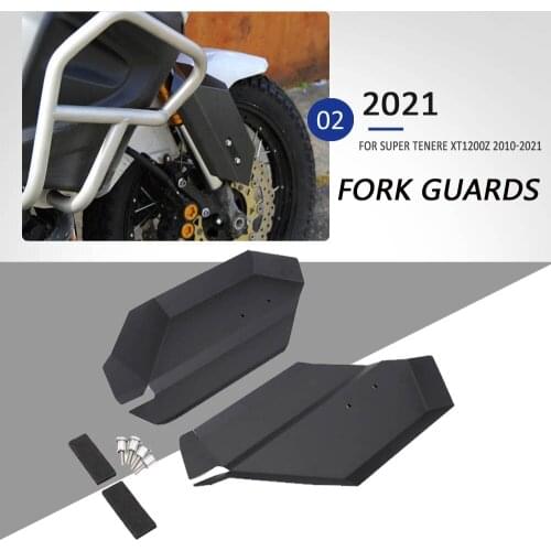 Black Motorcycle Front Fork Guards Protection For Yamaha Super Tenere XT1200Z 2010-2021 2020 2019 2018 2017 Super Tenere ES 2021