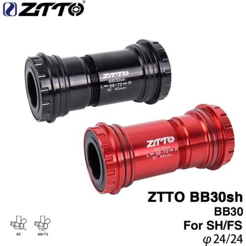 ZTTO BB30sh Bottom Brackets BB30 GXP 22 24mm Adapter bicycle Press Fit Axle for MTB Road bike parts Dual silicone seal