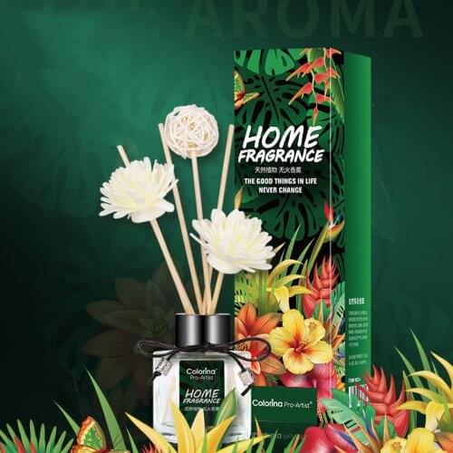 1pcs 50ml Home Fragrance with Hexagon Glass Bottle Drid Flower Reed Diffuser Jasmine Rose Lavender Lemon Gardenia Osmanthus Lily