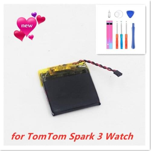 NEW 3.7V PP332727 280mAh Battery for TomTom Spark 3 Watch New Li-Polymer Rechargeable Accumulator Pack Replacement