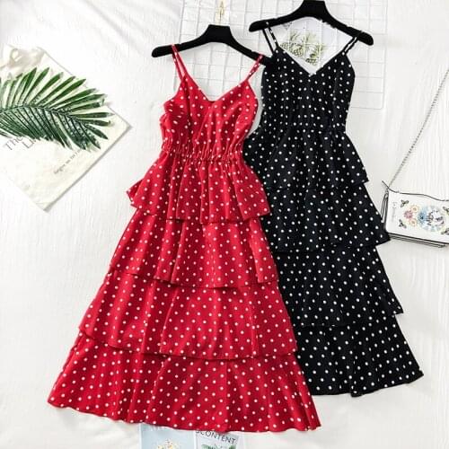 Amolapha Summer Polka Dot Dresses