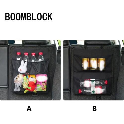 BOOMBLOCK 1set Car Rear Trunk Seat Storage Baggage For Audi A4 A3 A6 C6 B7 B8 B5 Q5 Seat Leon Ibiza Skoda Fabia Yeti Superb