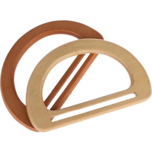 Wooden Bag Handle Replacement for DIY Purse Making Handbag Shopping Tote 28GD