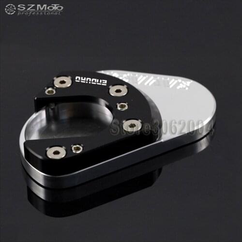 For KTM 690 Enduro R 690Enduro 2009-2016 2015 2014 12 Motorcycle CNC Side Kickstand Stand Extension Support Plate With Logo